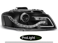 PHARES HEADLIGHTS DAYLIGHT BLACK fits AUDI A3 8P 05.03-03.08 (la paire) [eclcdt_tec_LPAU54]