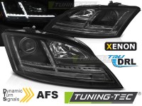 PHARES XENON HEADLIGHTS LED DRL BLACK SEQ fits AUDI TT 06-10 8J with AFS (la paire) [eclcdt_tec_LPAUF0]