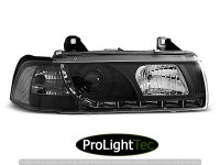PHARES HEADLIGHTS DAYLIGHT BLACK fits BMW E36 12.90-08.99 (la paire) [eclcdt_tec_LPBM52]