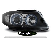 PHARES HEADLIGHTS ANGEL EYES BLACK LED INDICATOR fits BMW E90/E91 03.05-08.08 (la paire) [eclcdt_tec_LPBM90]