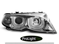 PHARES HEADLIGHTS ANGEL EYES 3D CHROME fits BMW E46 09.01-03.05 S/T (la paire) [eclcdt_tec_LPBM95]