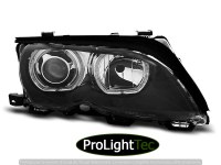 PHARES HEADLIGHTS ANGEL EYES LED BLACK fits BMW E46 09.01-03.05 (la paire) [eclcdt_tec_LPBMD8]