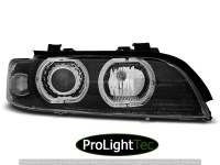 PHARES HEADLIGHTS ANGEL EYES LED BLACK fits BMW E39 09.95-06.03 (la paire) [eclcdt_tec_LPBME1]