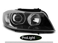 PHARES HEADLIGHTS ANGEL EYES LED BLACK fits BMW E90/E91 03.05-11 (la paire) [eclcdt_tec_LPBME4]
