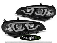 PHARES HEADLIGHTS TUBE LIGHT DRL BLACK fits BMW X5 E70 07-13 (la paire) [eclcdt_tec_LPBMG9]