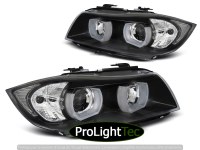 PHARES HEADLIGHTS U-LED LIGHT 3D BLACK fits BMW E90/E91 03.05-08.0 (la paire) [eclcdt_tec_LPBMI4]