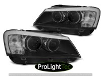 PHARES HEADLIGHTS ANGEL EYES LED BLACK fits BMW X3 F25 10-07.14 (la paire) [eclcdt_tec_LPBMJ6]
