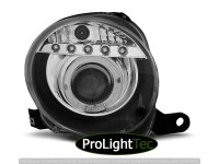 PHARES FIAT 500 07-15 Phares BLACK LED (la paire) [eclcdt_tec_LPFI22]