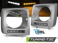 PHARES HEADLIGHTS  LED DRL SILVER fits MERCEDES W461,W463 01-12 (la paire) [eclcdt_tec_LPMED3]