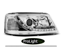 PHARES HEADLIGHTS DAYLIGHT CHROME fits VW T5 04.03-08.09 (la paire) [eclcdt_tec_LPVW18]