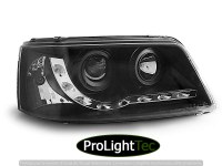 PHARES HEADLIGHTS DAYLIGHT BLACK fits VW T5 04.03-08.09 (la paire) [eclcdt_tec_LPVW24]