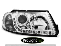 PHARES HEADLIGHTS DAYLIGHT CHROME fits VW PASSAT 3BG B5 FL 09.00-03.05 (la paire) [eclcdt_tec_LPVW55]