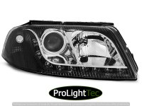 PHARES HEADLIGHTS DAYLIGHT BLACK fits VW PASSAT 3BG B5 FL 09.00-03.05 (la paire) [eclcdt_tec_LPVW56]