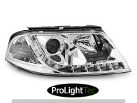 PHARES HEADLIGHTS DAYLIGHT CHROME fits VW PASSAT 3BG 09.00-03.05 (la paire) [eclcdt_tec_LPVW81]