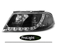 PHARES HEADLIGHTS DAYLIGHT BLACK fits VW PASSAT 3BG 09.00-03.05 (la paire) [eclcdt_tec_LPVW82]