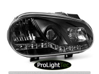 PHARES HEADLIGHTS DAYLIGHT BLACK fits VW GOLF 4 09.97-09.03 (la paire) [eclcdt_tec_LPVW86]