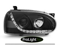 PHARES HEADLIGHTS DAYLIGHT BLACK fits VW GOLF 3 91-97 (la paire) [eclcdt_tec_LPVW95]
