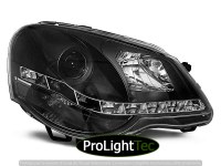 PHARES HEADLIGHTS DAYLIGHT BLACK fits VW POLO 9N3 04.05-09 (la paire) [eclcdt_tec_LPVWA6]