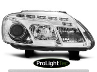 PHARES HEADLIGHTS DAYLIGHT CHROME fits VW TOURAN 02.03-10.06 / CADDY (la paire) [eclcdt_tec_LPVWC3]