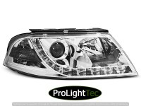 PHARES HEADLIGHTS TRUE DRL CHROME fits VW PASSAT 3BG 09.00-03.05 (la paire) [eclcdt_tec_LPVWD8]