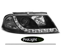PHARES HEADLIGHTS TRUE DRL BLACK fits VW PASSAT 3BG 09.00-03.05 (la paire) [eclcdt_tec_LPVWD9]