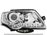 PHARES HEADLIGHTS DAYLIGHT CHROME fits VW PASSAT B6 3C 03.05-10 (la paire) [eclcdt_tec_LPVWE0]