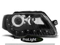 PHARES HEADLIGHTS DAYLIGHT BLACK fits VW PASSAT B6 3C 03.05-10 (la paire) [eclcdt_tec_LPVWE1]