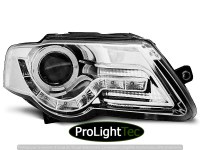 PHARES HEADLIGHTS DAYLIGHT CHROME fits VW PASSAT B6 3C 03.05-10 (la paire) [eclcdt_tec_LPVWF6]