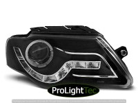 PHARES HEADLIGHTS DAYLIGHT BLACK fits VW PASSAT B6 3C 03.05-10 (la paire) [eclcdt_tec_LPVWF7]