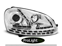 PHARES HEADLIGHTS DAYLIGHT CHROME fits VW GOLF 5 03-08  (la paire) [eclcdt_tec_LPVWF8]