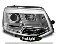PHARES HEADLIGHTS U-LED LIGHT CHROME fits VW T5 2010-2015 (la paire) [eclcdt_tec_LPVWL1]