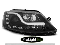 PHARES HEADLIGHTS TUBE LIGHT DRL BLACK fits VW JETTA 6 1.11-18 (la paire) [eclcdt_tec_LPVWL5]