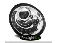 PHARES HEADLIGHTS DAYLIGHT CHROME fits VW NEW BEETLE 10.98-05.05 (la paire) [eclcdt_tec_LPVWL6]