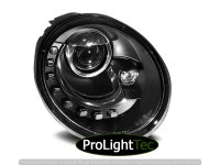 PHARES HEADLIGHTS DAYLIGHT BLACK fits VW NEW BEETLE 10.98-05.05 (la paire) [eclcdt_tec_LPVWL7]