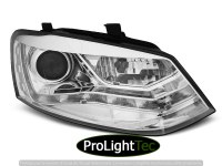 PHARES HEADLIGHTS DAYLIGHT CHROME fits VW POLO 6R 09-03.14 (la paire) [eclcdt_tec_LPVWN5]