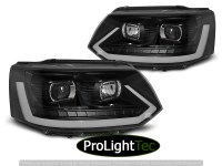 PHARES HEADLIGHTS TUBE LIGHT BLACK SEQ fits VW T5 2010-2015 (la paire) [eclcdt_tec_LPVWR7]
