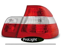 FEUX ARRIERE TAIL LIGHTS RED WHITE fits BMW E46 09.01-03.05 (la paire) [eclcdt_tec_LTBM22]