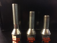 Lot de 16 vis conique pour jante Alu 12/125 28mm