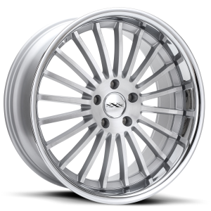 Jante alu XXX  59 Argent brossé avec lèvre en acier inoxydable [8.5x20] ET20 5x114.3