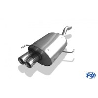 Silencieux arrière inox 2x70mm type 13 pour ALFA ROMEO 147