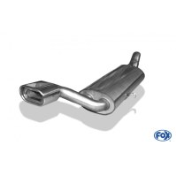 Silencieux arrière inox 1x135x80mm type 53 pour AUDI 80/90 TYPE 81