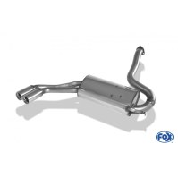 Silencieux arrière inox 2x76mm type 13 pour AUDI 80/90 QUATTRO TYPE 85