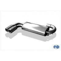 Silencieux arrière inox 2x76mm type 13 pour AUDI 80/90 QUATTRO TYPE 89/B3