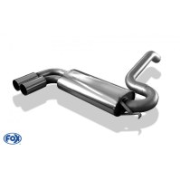 Silencieux arrière inox 2x76mm type 10 pour AUDI S2 QUATTRO TYPE 89/B3