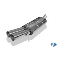 Silencieux arrière inox 2x76mm type 10 pour AUDI 80/90 TYPE 89/B3