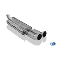 Silencieux arrière inox 2x76mm type 18 pour AUDI 80/90 TYPE 89/B3