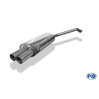 Silencieux arrière inox 2x76mm type 10 pour AUDI 80 TYPE B4