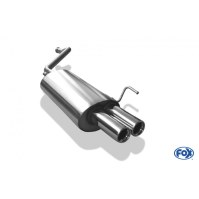 Silencieux arrière inox 2x76mm type 13 pour AUDI 80 TYPE B4
