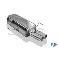Silencieux arrière inox 2x76mm type 12 pour AUDI 80 TYPE B4