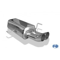 Silencieux arrière inox 2x76mm type 18 pour AUDI 80 TYPE B4
